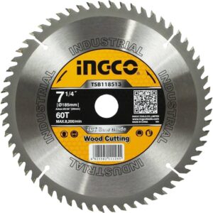 Ingco TCT saw blade 185mm(7-1/4") 60T