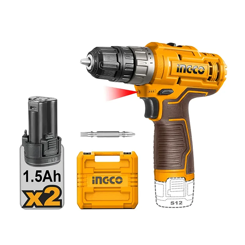 Ingco Cordless Drill 12 V 20 Nm