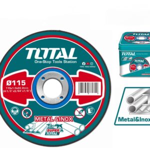 Total Abrasive metal cutting disc set 115mm 100pcs