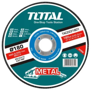 Total Abrasive metal grinding disc 180mm(7")X6.0mm(
