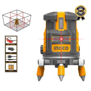 Ingco Self-leveling line laser(Red laser beams) Range: 0~30 m