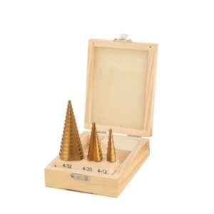 Wokin 3pcs Step Drill Bits Set