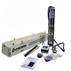 Premier solar dc brushless submersible pump 65m 600w 72v