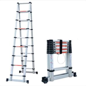 Double sided telescopic ladder 2.5M+2.5M