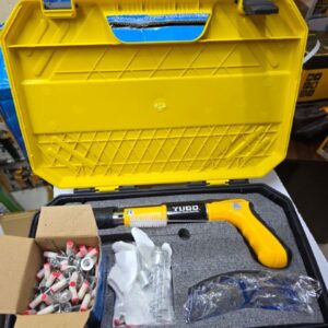 Portable concrete nail gun set