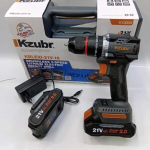Kzubr K10004 21V Cordless Brushless 2-Speed Impact Drill.